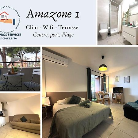 L'Amazone Studio Plein Centre Plages A 2Min Clim Wifi Sur Le Port - Top Prosconciergerie- La Grande Motte Exteriér fotografie